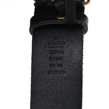 Gucci Faded Calfskin Double G 40mm Belt 85 34 Black 3 of 8