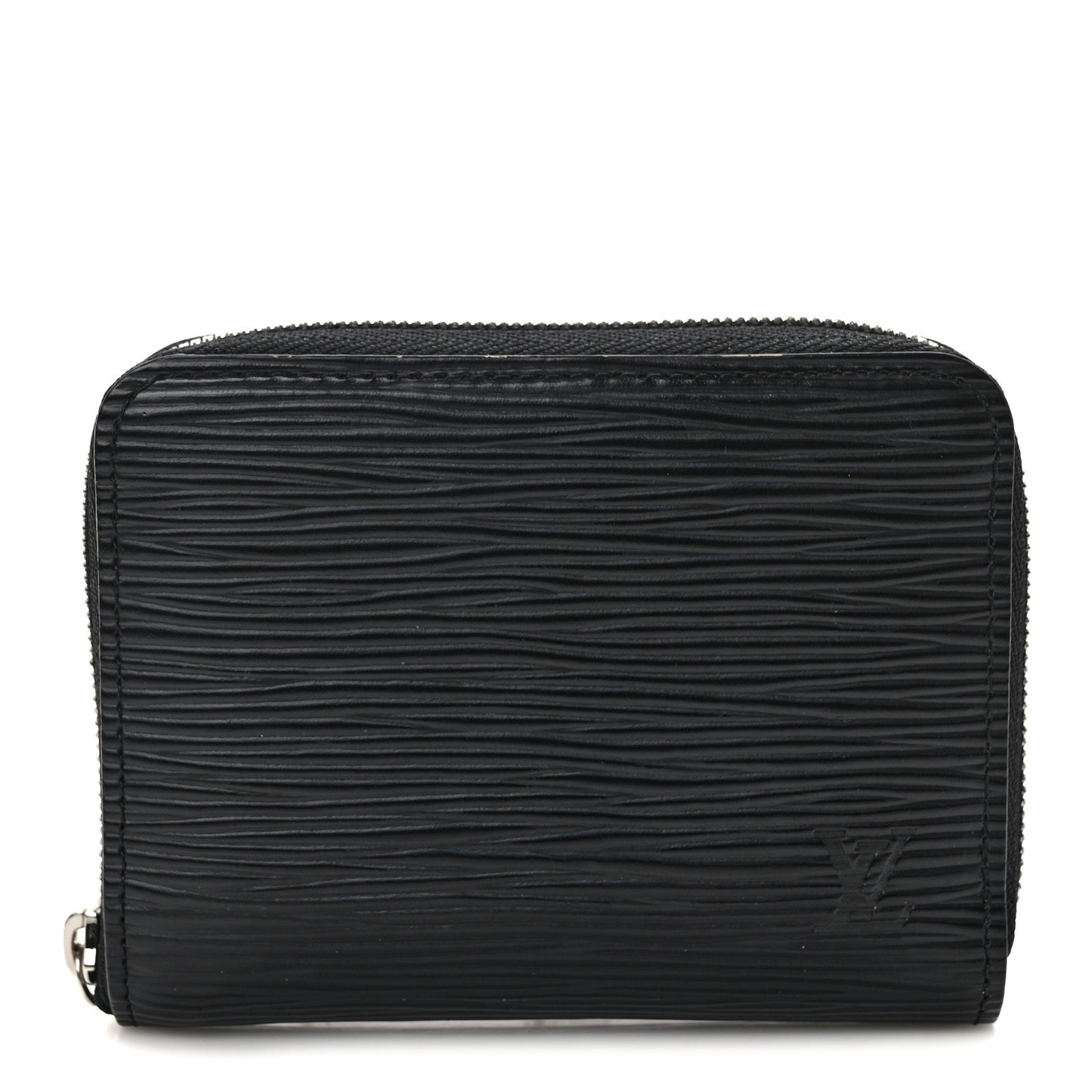 LOUIS VUITTON Epi Zippy Coin Purse Black
