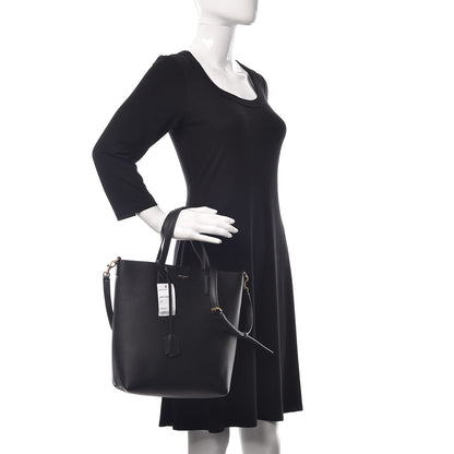 Saint Laurent Calfskin Toy Shopping Tote Black 2 of 11