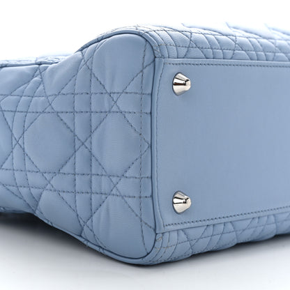 Christian Dior Lambskin Cannage Large Lady Dior Light Blue 9 of 11
