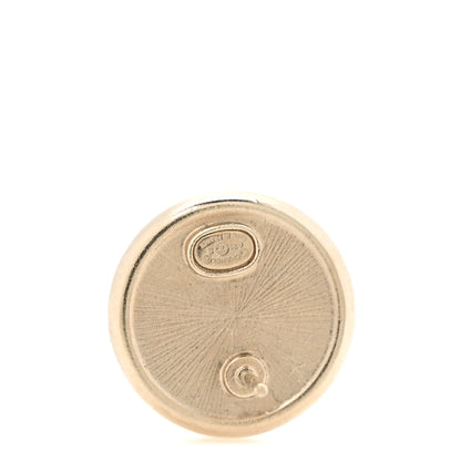 Chanel Crystal CC No 5 Round Earrings Gold 3 of 5