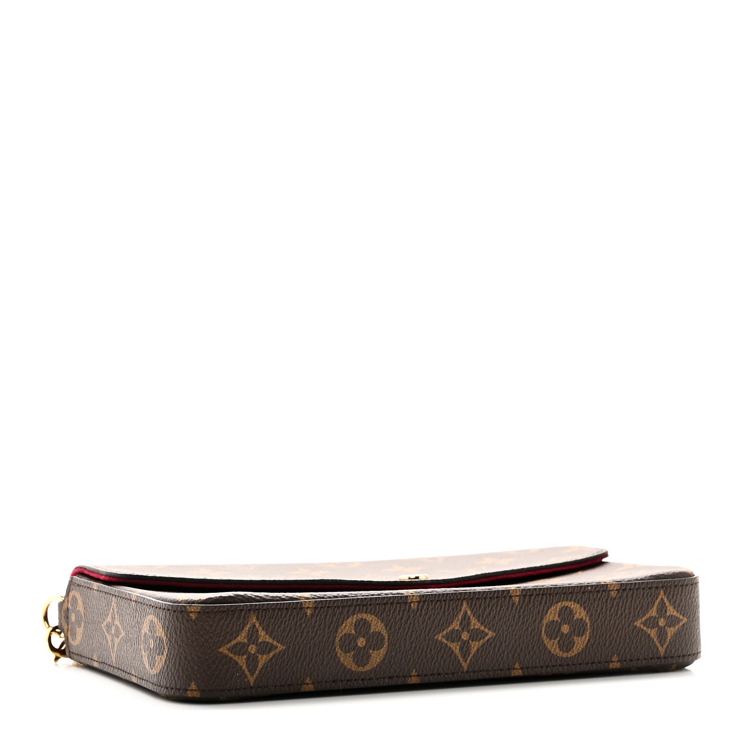Louis Vuitton Monogram Pochette Felicie Chain Wallet Fuchsia 5 of 11