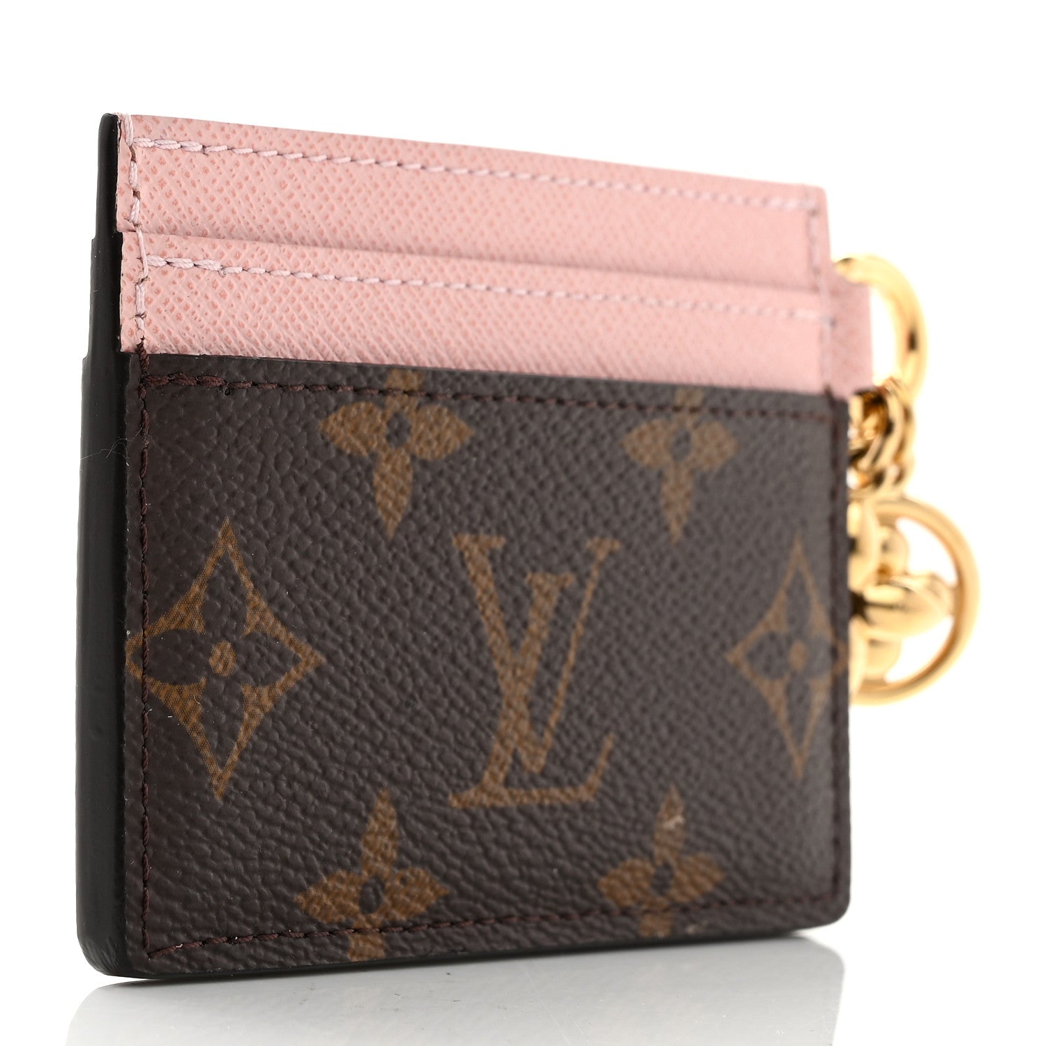 Louis Vuitton Monogram LV Charms Card Holder Rose Ballerine 3 of 6
