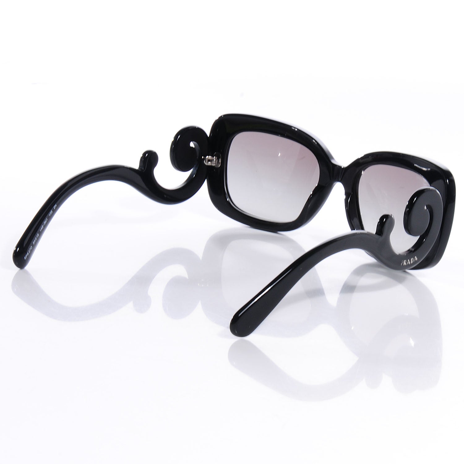 Prada Baroque Sunglasses SPR 27O Black 2 of 5