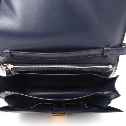 Celine Liege Calfskin Medium Classic Box Flap Bag Dark Blue 5 of 11
