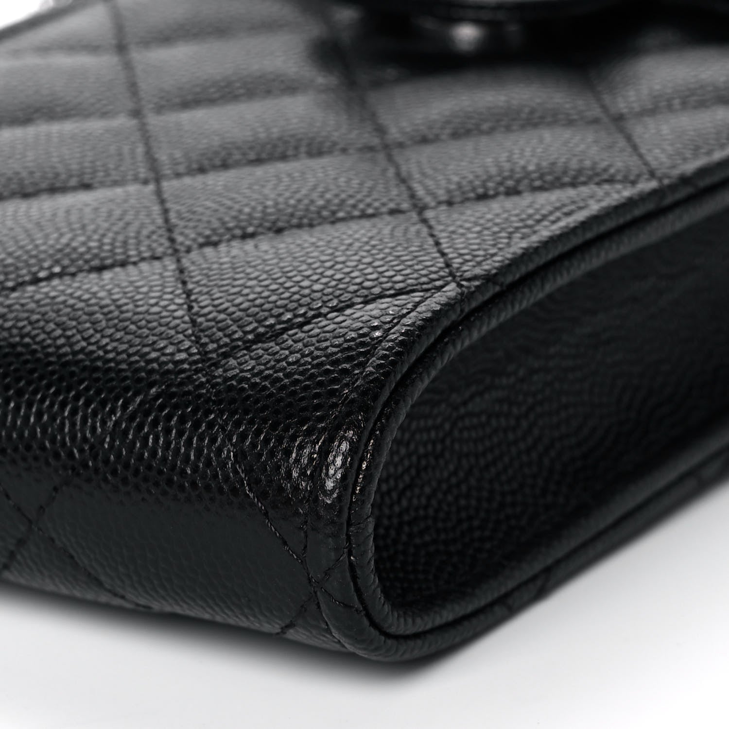 Chanel Caviar Quilted Classic Phone Holder Black 9 of 12