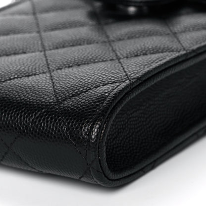Chanel Caviar Quilted Classic Phone Holder Black 9 of 12