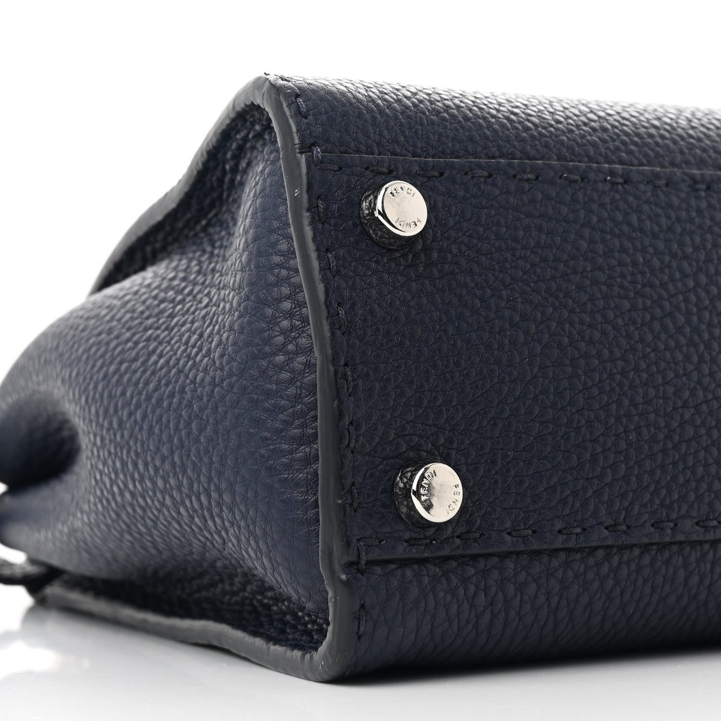 Cuoio Romano Snakeskin Selleria Medium Peekaboo Iconic Satchel Blue Notte