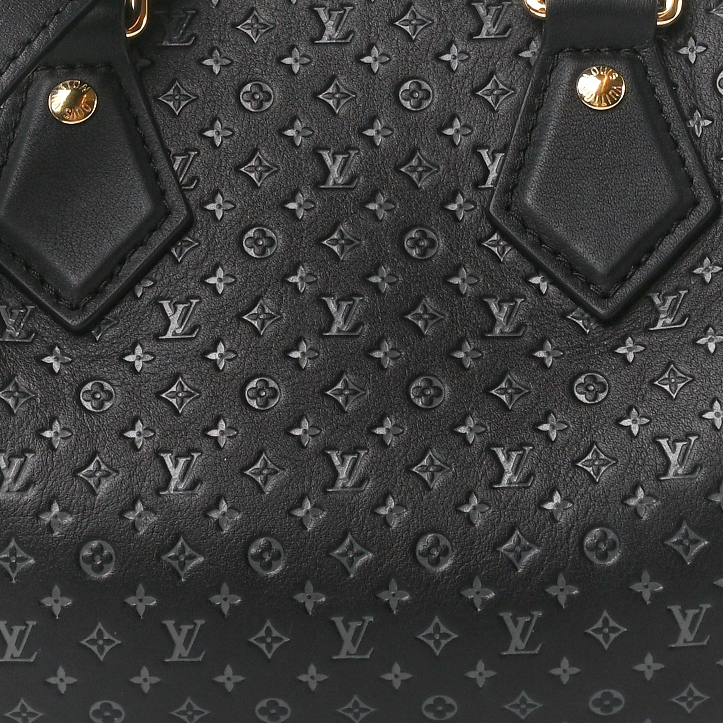 Calfskin Nanogram Embossed Speedy 20 Black