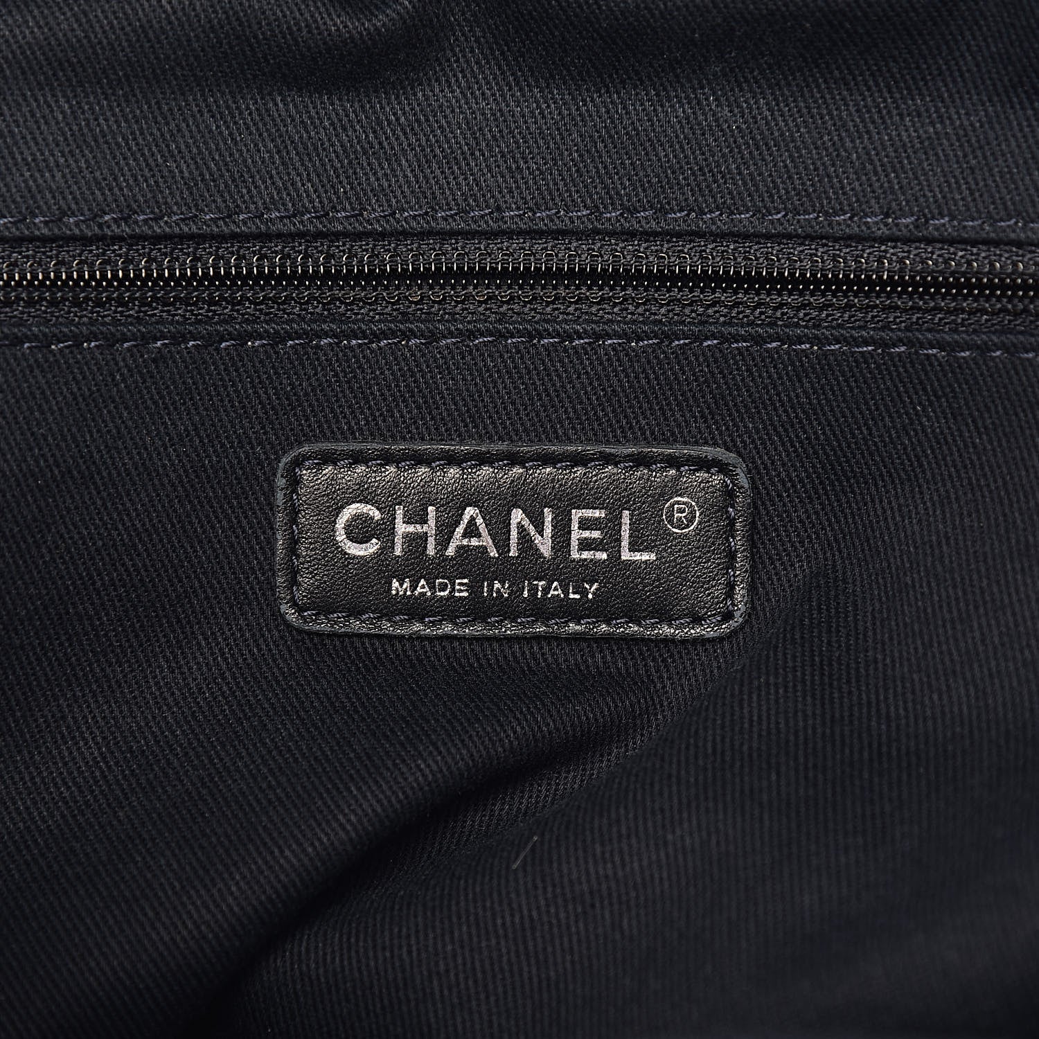 Chanel Denim Deauville Bowling Bag Dark Blue 6 of 13