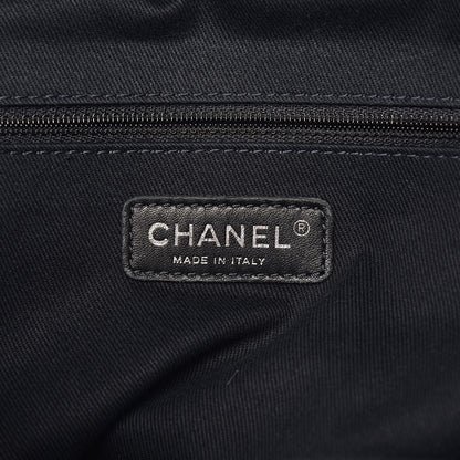 Chanel Denim Deauville Bowling Bag Dark Blue 6 of 13