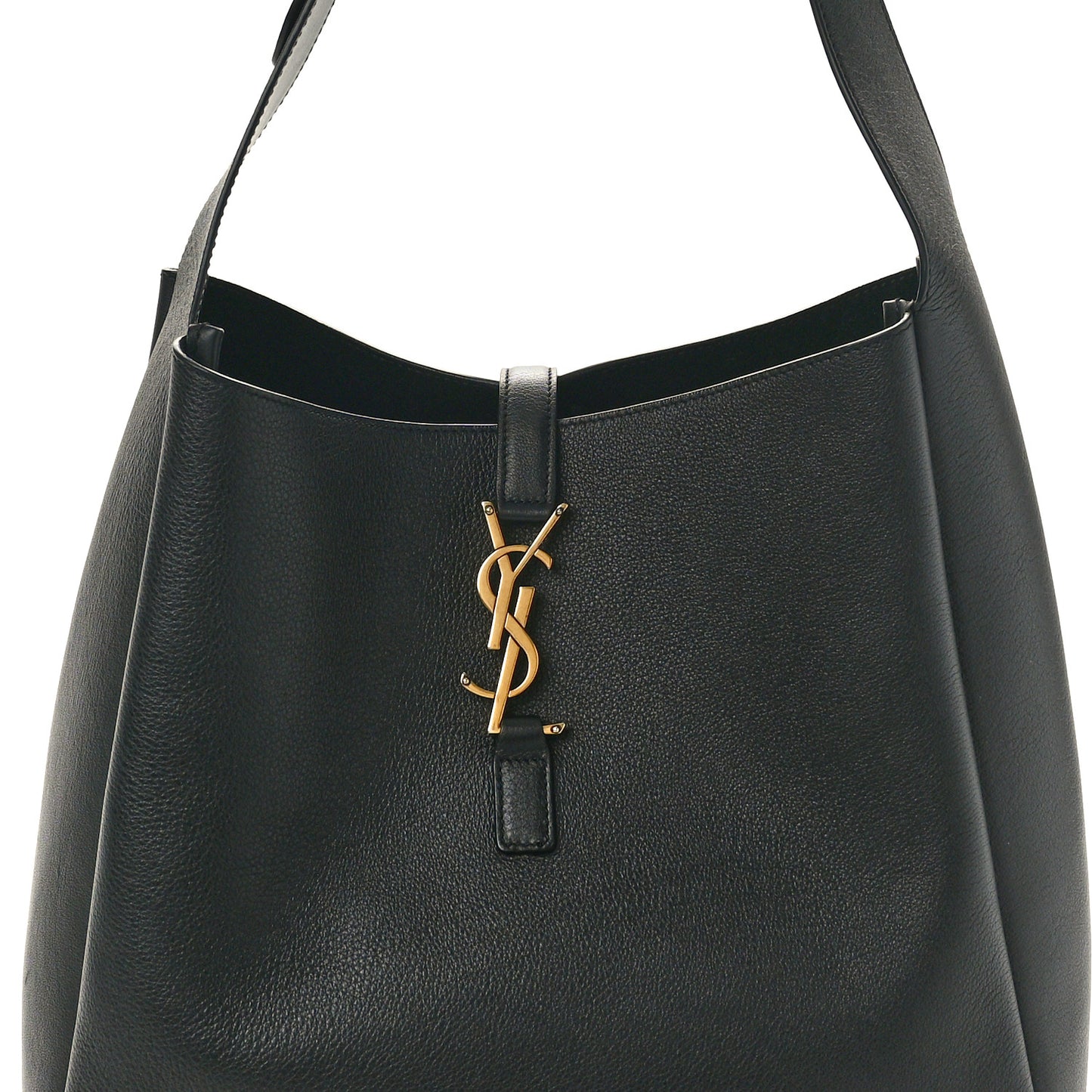Smooth Calfskin Large Le 5 A 7 Soft Hobo Black