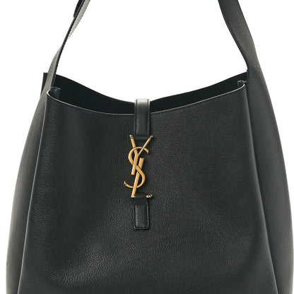Saint Laurent Smooth Calfskin Large Le 5 A 7 Soft Hobo Black 7 of 9