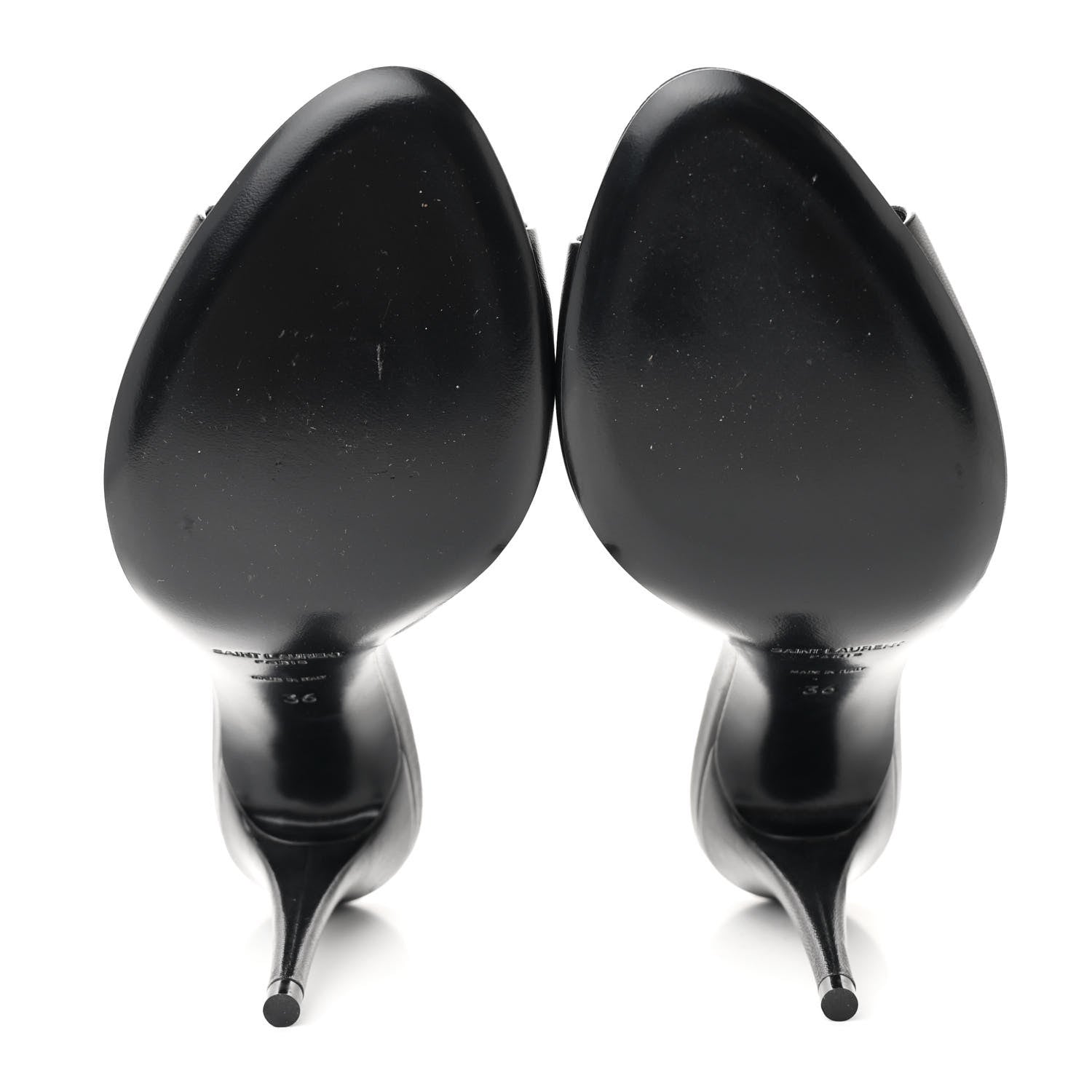 Saint Laurent Calfskin New Belfagor Sexy 95mm Mules 36 Black 5 of 9