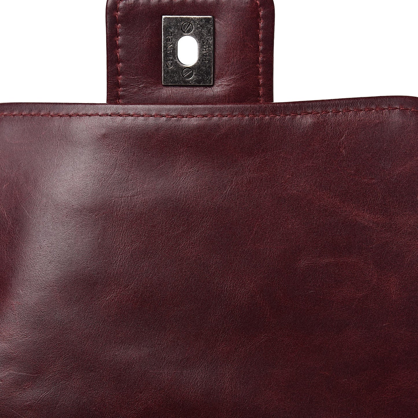 Caviar Aged Calfskin Medium Bubble Graphic Messenger Bag Dark Red