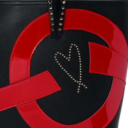 Christian Louboutin Calfskin Cabata Love Empire Paris Tote Black 16 of 21