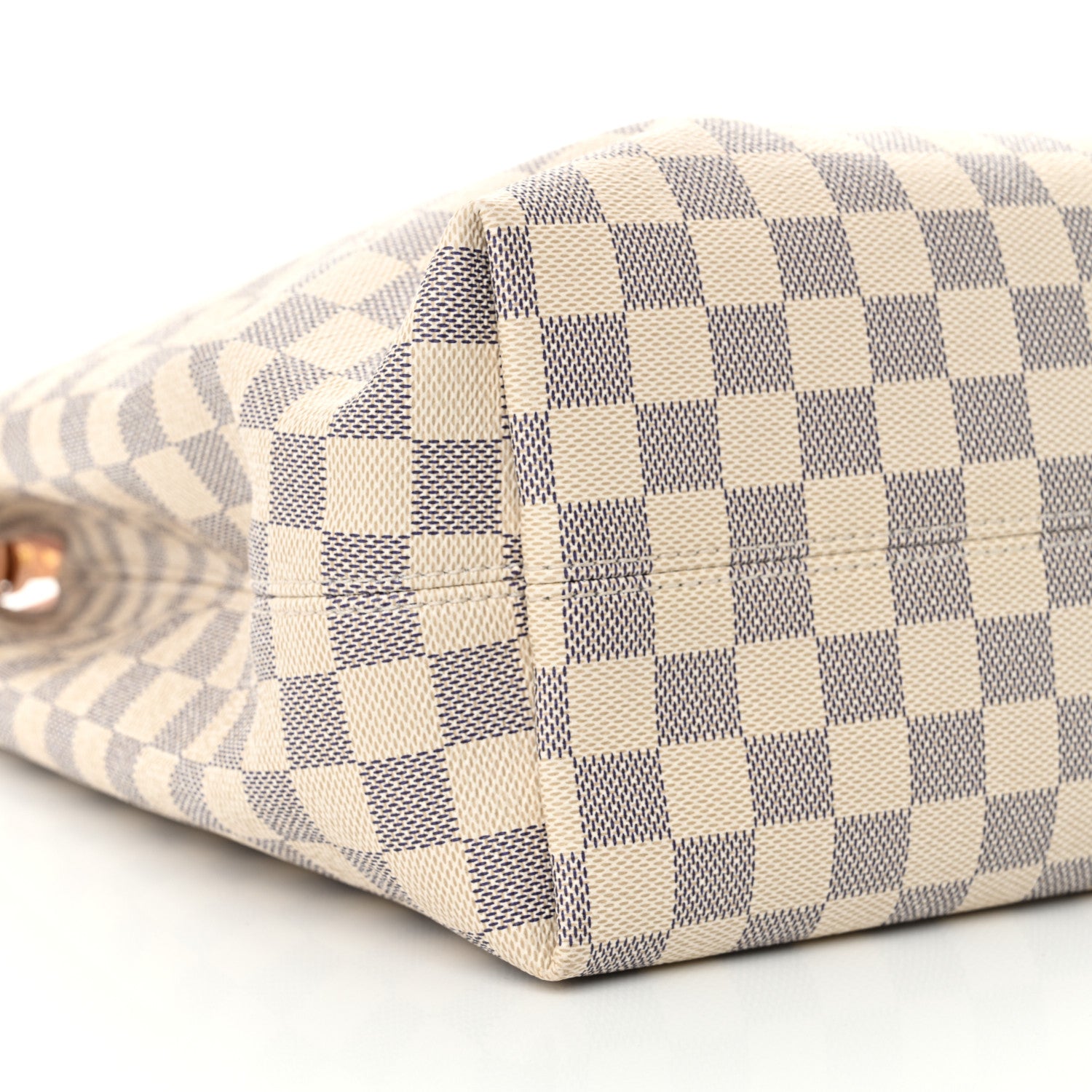 Louis Vuitton Damier Azur Graceful MM Rose Ballerine 8 of 9