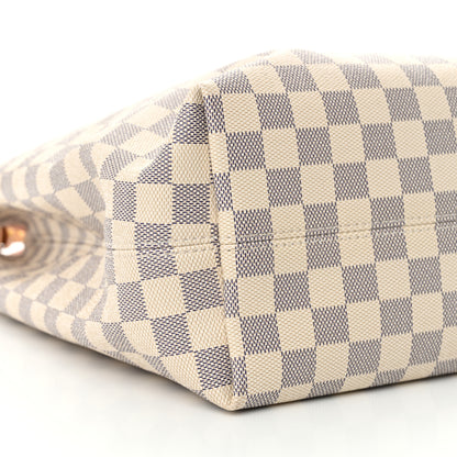 Louis Vuitton Damier Azur Graceful MM Rose Ballerine 8 of 9