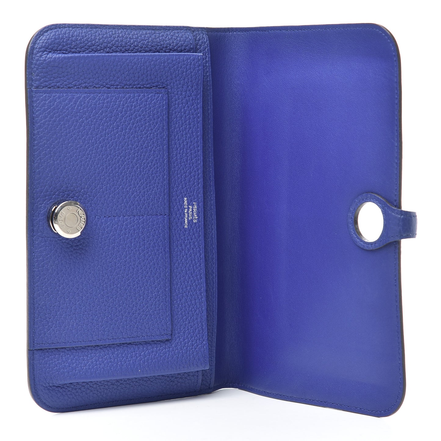 Togo Dogon Duo Wallet Bleu Electrique