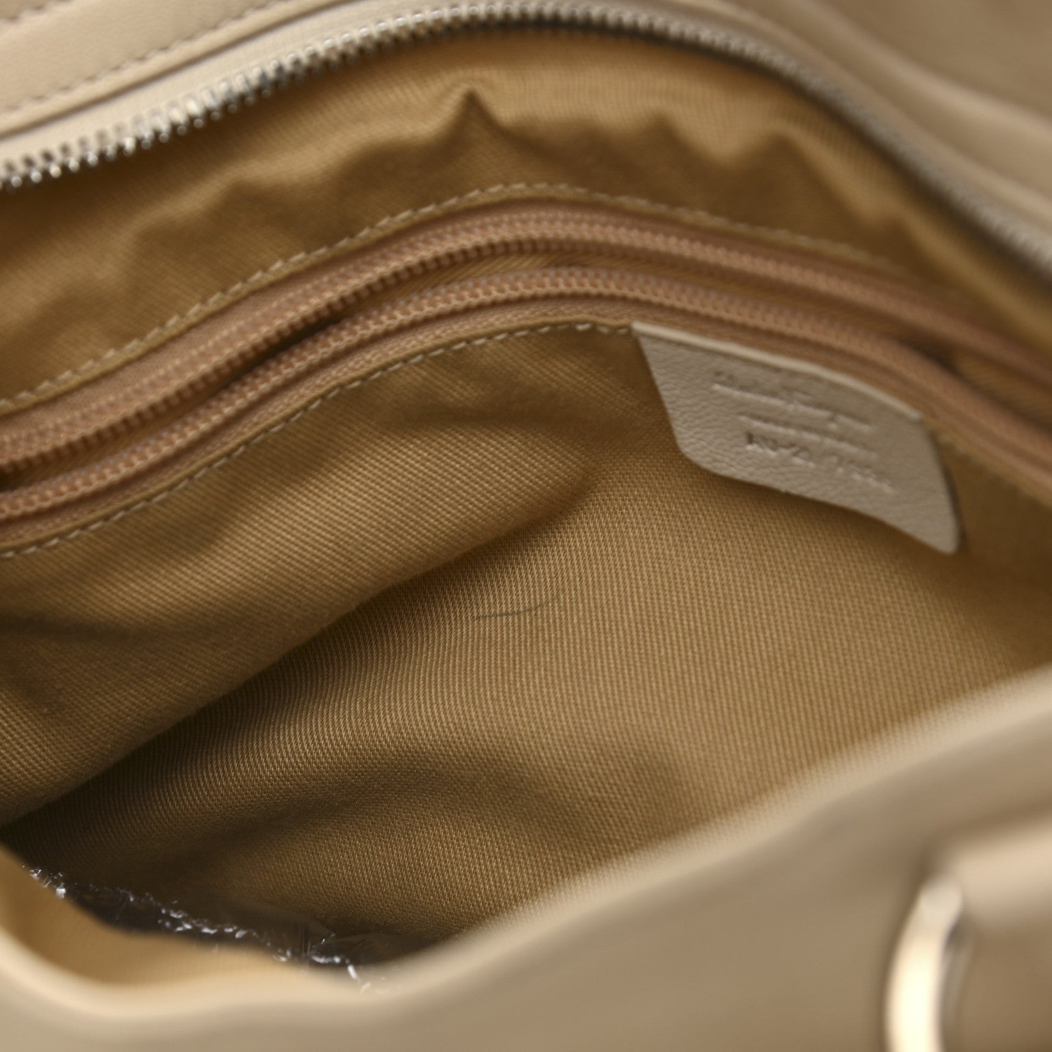 Salvatore Ferragamo Calfskin Vittoria Satchel Ivory 10 of 17
