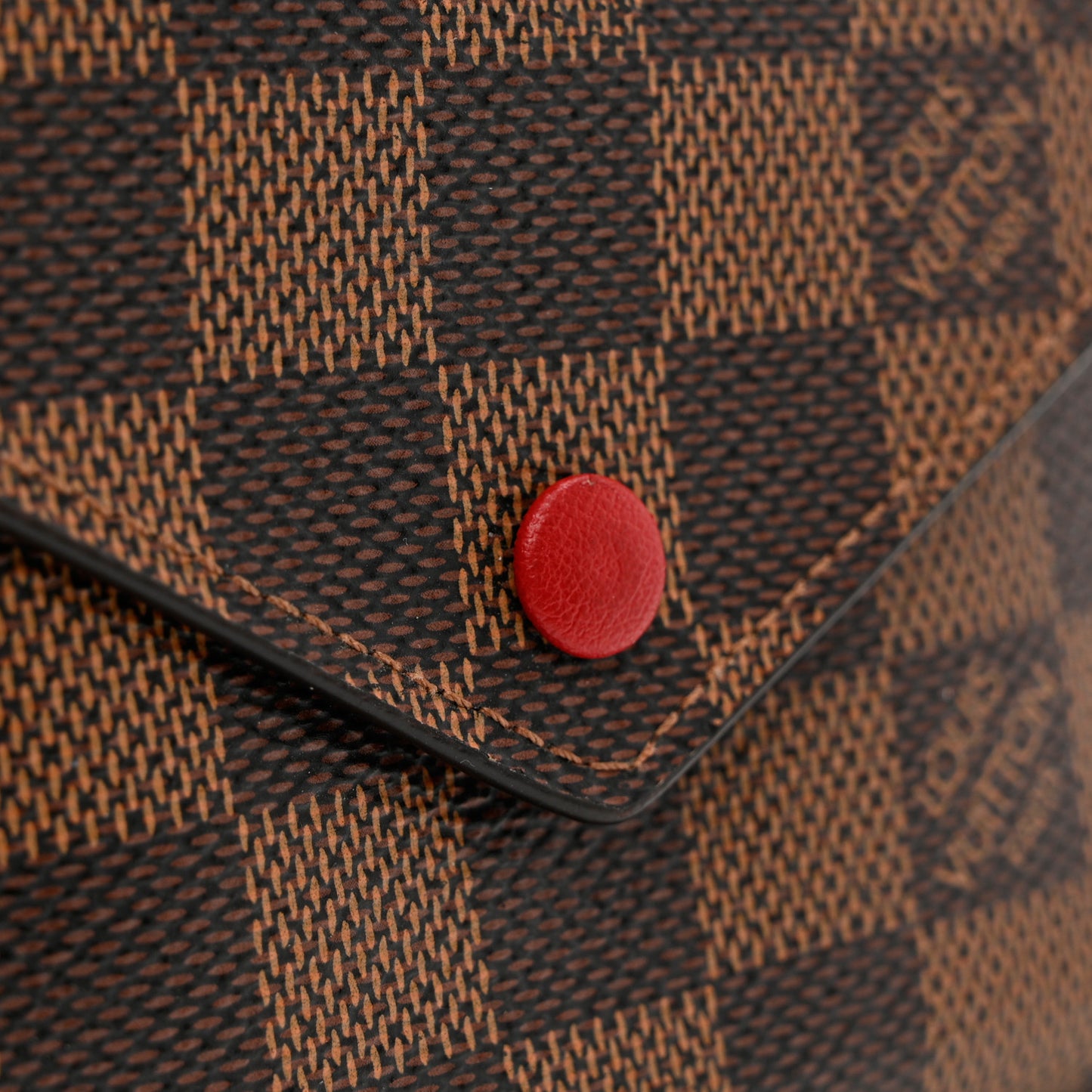 Damier Ebene Victorine Wallet Red