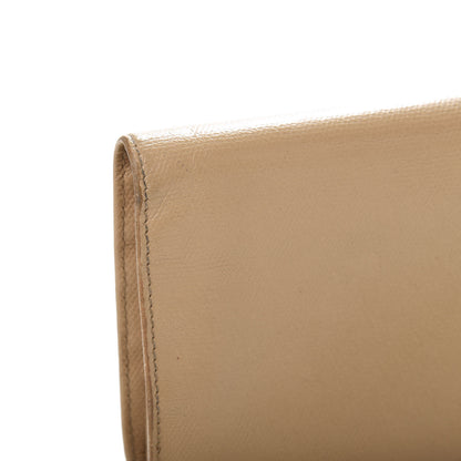 Chanel Grained Calfskin CC Button Yen Wallet Beige 15 of 16