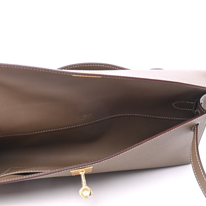 Hermes Swift Kelly Cut Clutch Pochette Etoupe 4 of 4