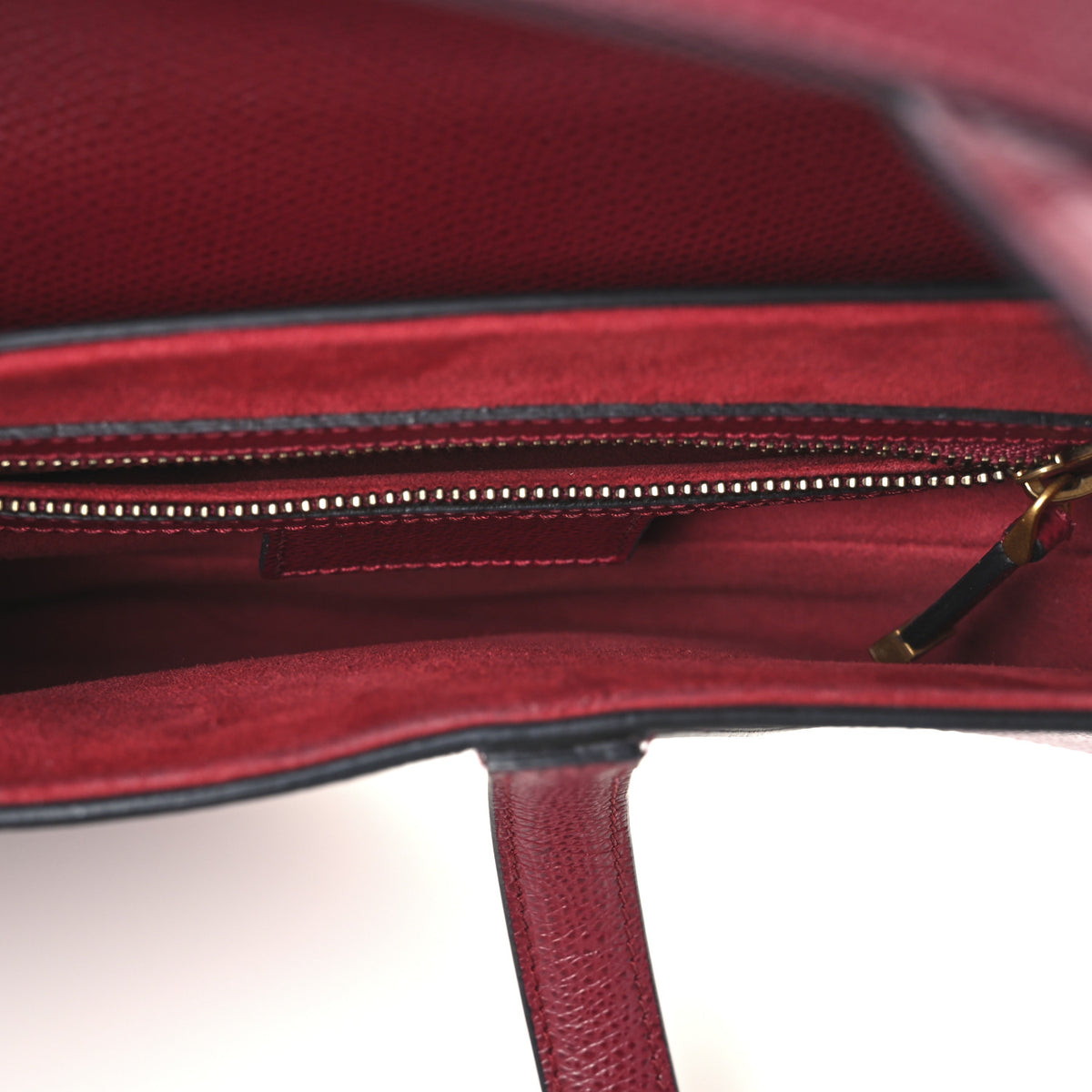 Christian Dior Grained Calfskin Saddle Bag Red 5 of 10