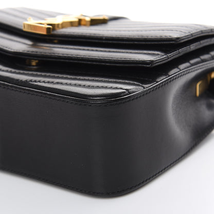 Saint Laurent Lambskin Matelasse Chevron Monogram Small Sulpice Bag Black 9 of 12