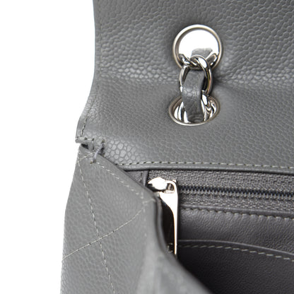 Chanel Caviar Quilted Maxi Single Flap Grey 8 of 11