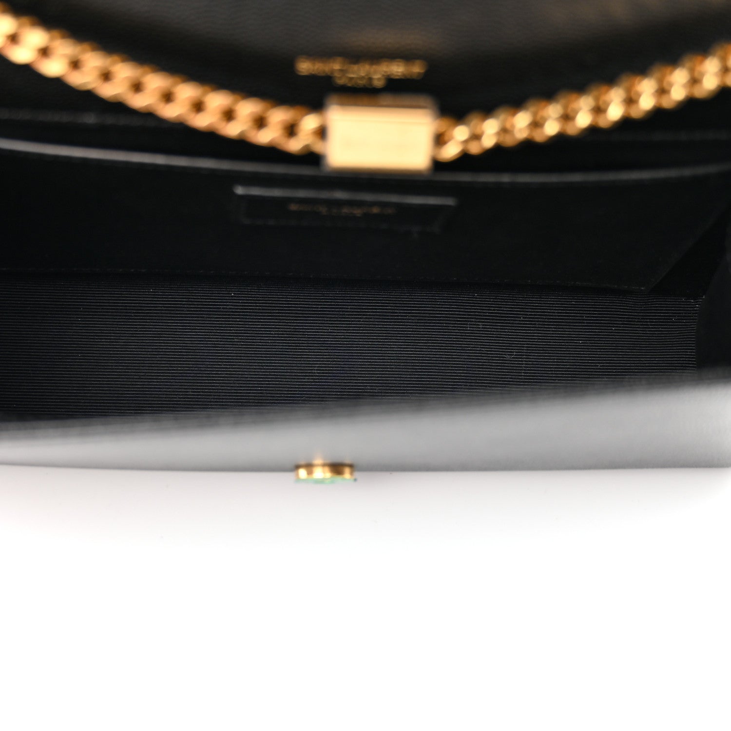 Saint Laurent Grain De Poudre Medium Classic Monogram Kate Satchel Black 5 of 9
