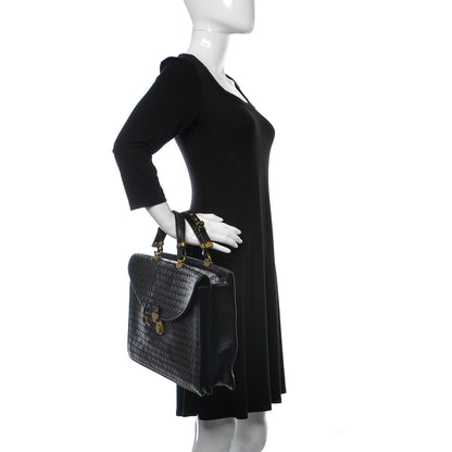 Bottega Veneta Nappa Intrecciato Briefcase Black 2 of 9