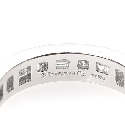 Tiffany Platinum Round Baguette Diamond 3mm Channel-Set Eternity Band Ring 47 4 4 of 5