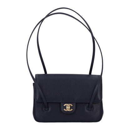 Chanel Shiny Caviar Preppy Coco Small Flap Navy 1 of 10