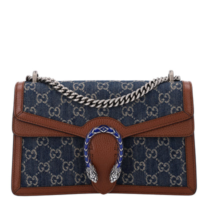 Gucci New Denim GG Monogram Dollar Calfskin Enamel Small Dionysus Shoulder Bag Blue Tea Cuir Epilog Electric Blue 1 of 9