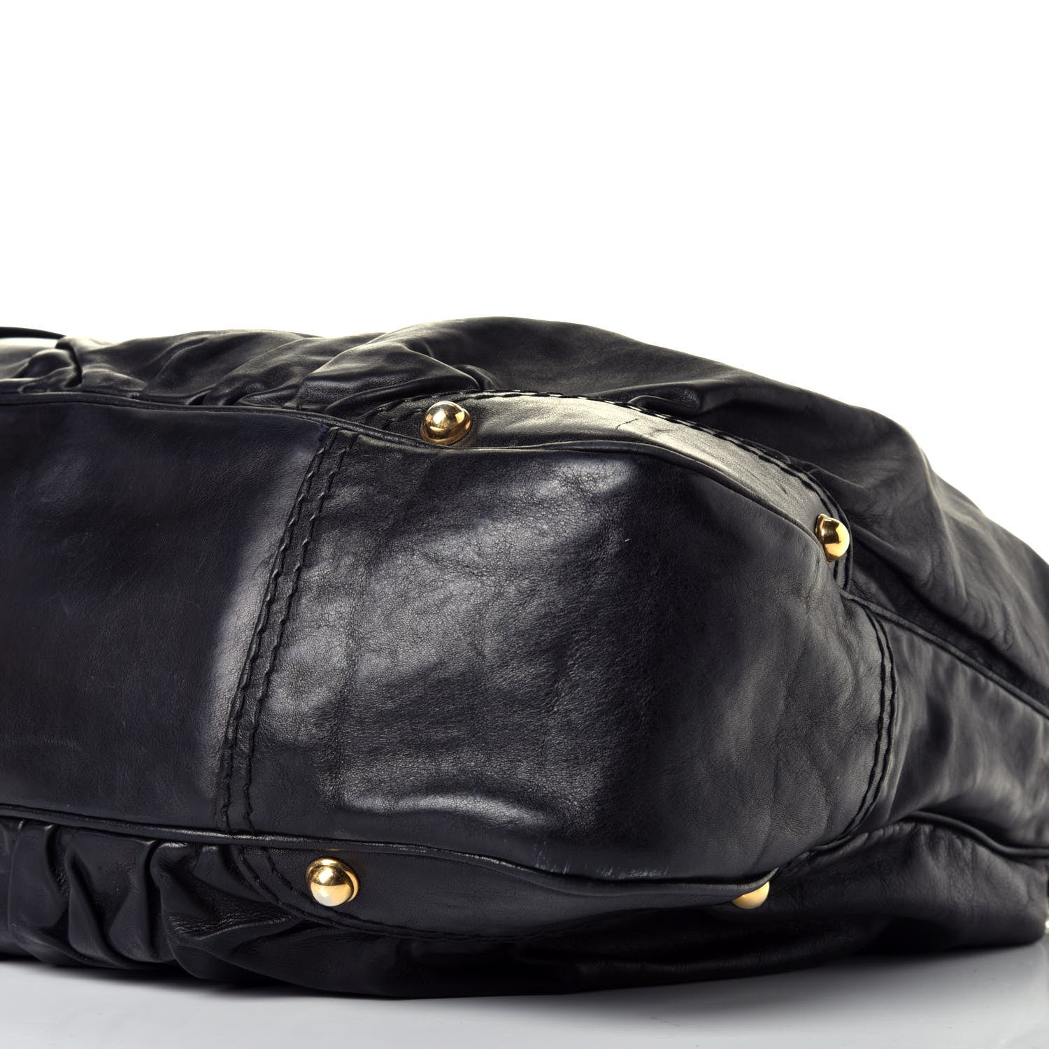 Gucci Calfskin Large Jockey Hobo Black 9 of 10