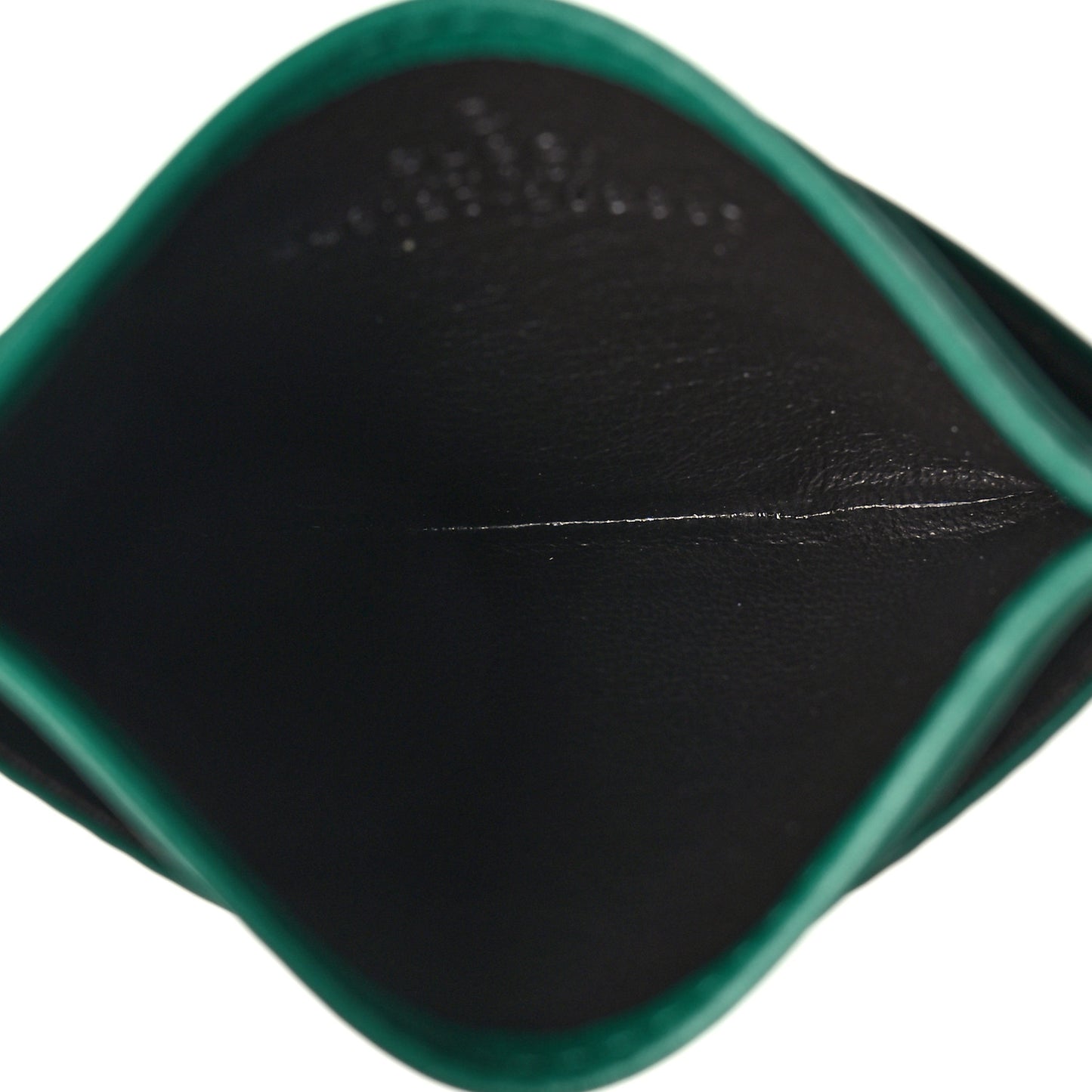 Calfskin Matelasse GG Marmont Card Holder Emerald Green