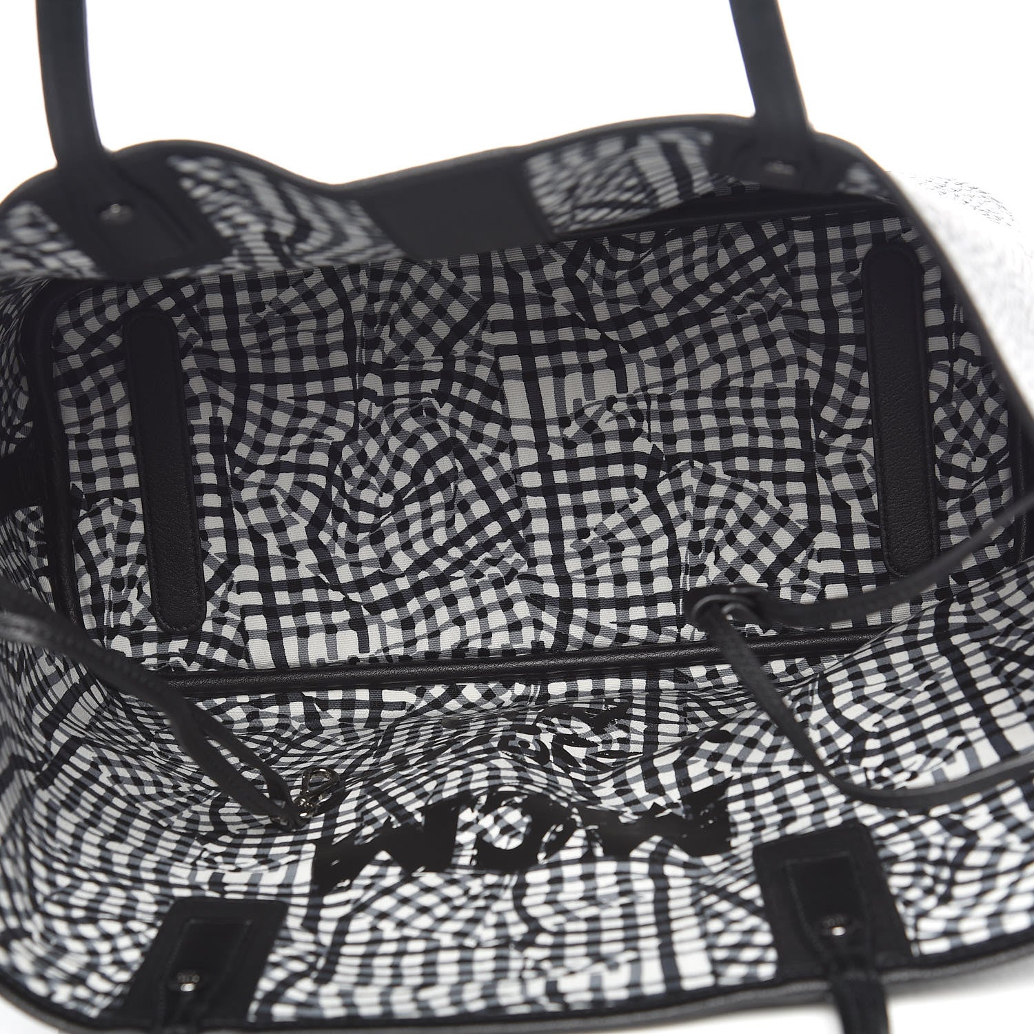 MCM Visetos Medium Liz Reversible Shopper Tote Black 9 of 15