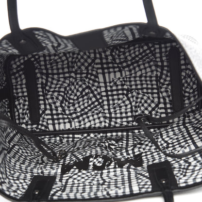 MCM Visetos Medium Liz Reversible Shopper Tote Black 9 of 15