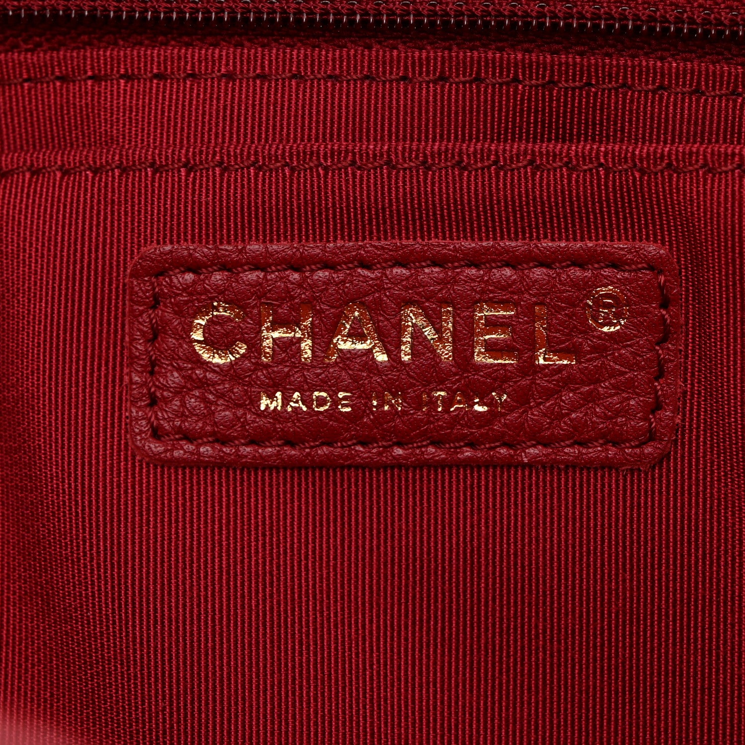 Chanel Metallized Calfskin Quilted Small XXL Travel Flap Bag Red 7 of 10