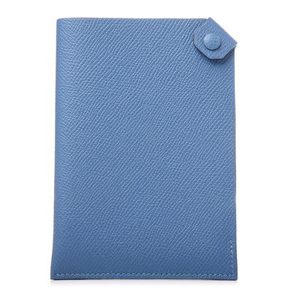 Hermes Epsom Tarmac PM Passport Holder Bleu Paradis 1 of 8