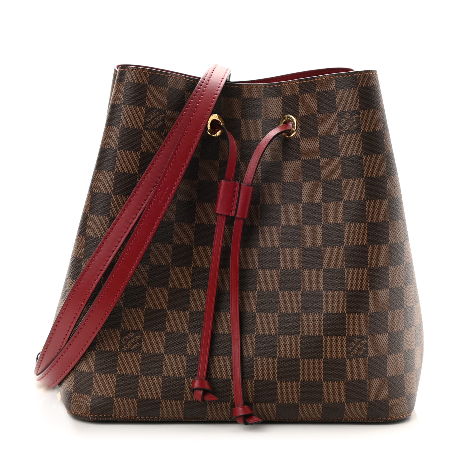 Damier Ebene Neonoe MM Cherry Berry