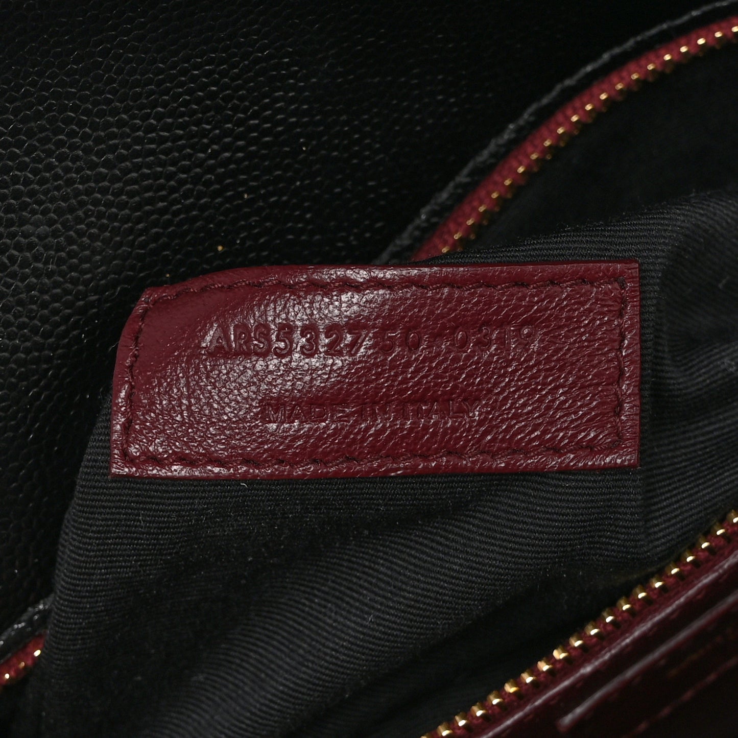 Grain De Poudre Monogram Cassandra Clasp Bag Black