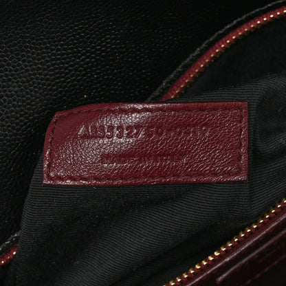 Saint Laurent Grain De Poudre Monogram Cassandra Clasp Bag Black 8 of 11
