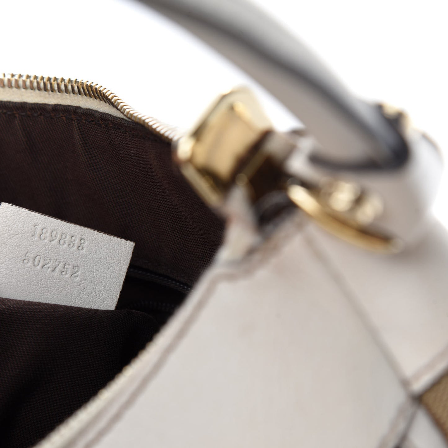Monogram Large D Gold Hobo Off White