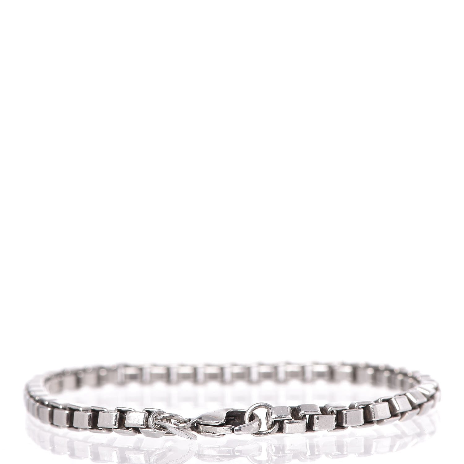 Tiffany Sterling Silver 4mm Venetian Link Bracelet 3 of 5