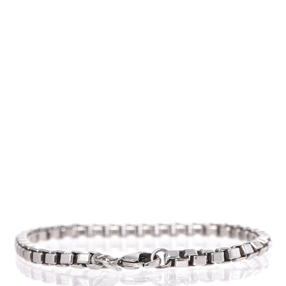 Tiffany Sterling Silver 4mm Venetian Link Bracelet 3 of 5
