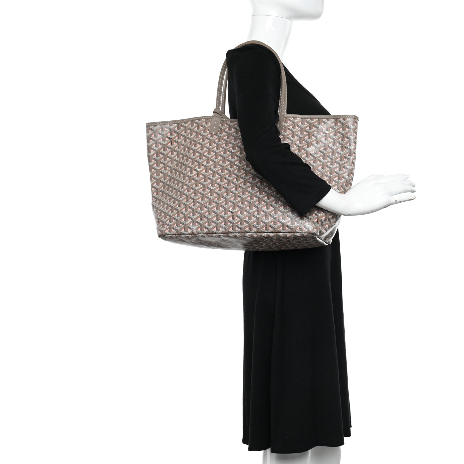 Goyard Goyardine Saint Louis Claire Voie PM Grege Powder Pink 3 of 10