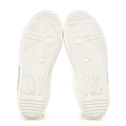 Louis Vuitton Calfskin Charlie Sneaker 37.5 White Green 6 of 10