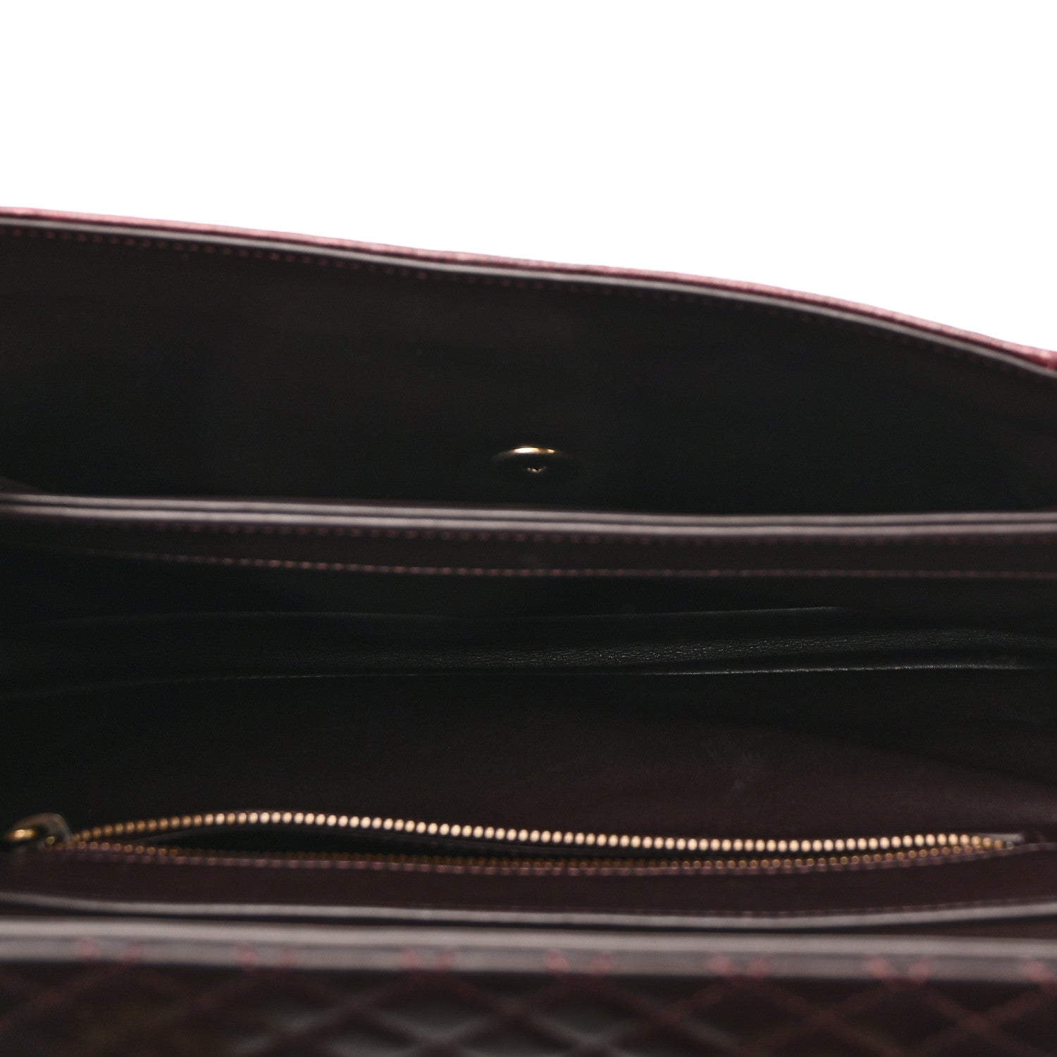 Chanel Lizard Lambskin Quilted Large Perfect Edge Flap Burgundy 5 of 10